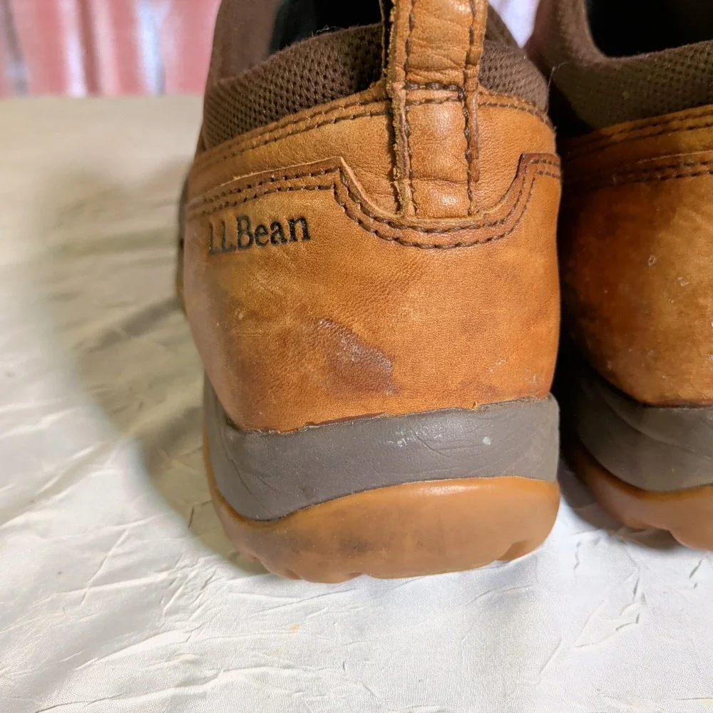 LL Bean Storm Chaser 5 Boots Mens Size 11.5M Slip On Waterproof WetIceTech Brown
